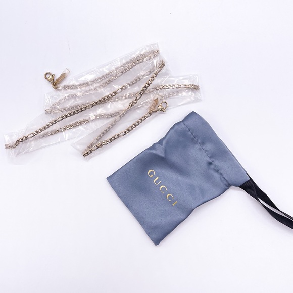 NEW GUCCI GG1089SA 001 + GOLD CHAIN NEW COLLECTION SUNGLASSES GUCCI - Picture 8 of 16